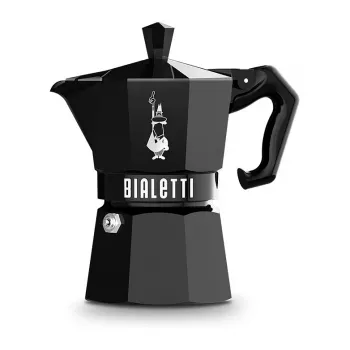 Cafeteira italiana Bialetti MOKA EXCLUSIVE 3TZ preta (9065)