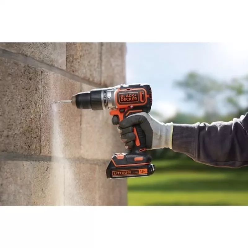 Berbequim de impacto sem escovas Black & Decker BL188N-XJ 18V 1650 RPM