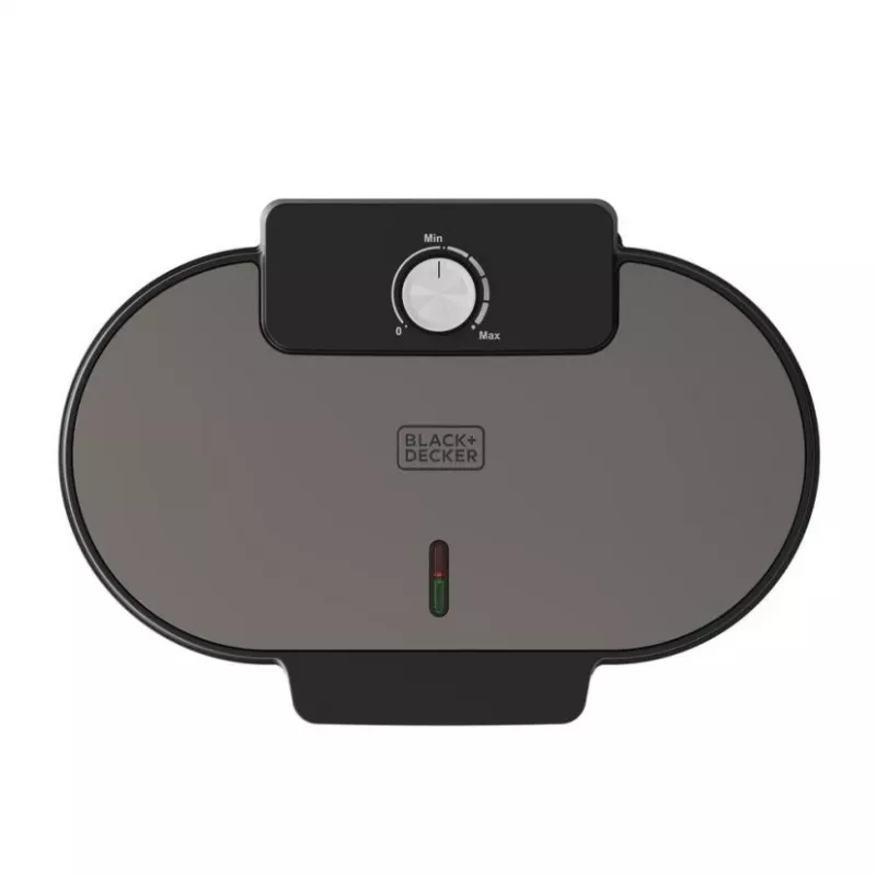 Máquina de waffles belgas BLACK+DECKER BXFC3200E 1400 W – antiaderente, termostato regulável, aço inoxidável