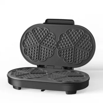 Máquina de waffles belgas BLACK+DECKER BXFC3200E 1400 W – antiaderente, termostato regulável, aço inoxidável