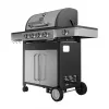Grelhador a gás Black+Decker BXOG16550E, 4 queimadores com queimador lateral, 16,5 kW, preto e aço inoxidável