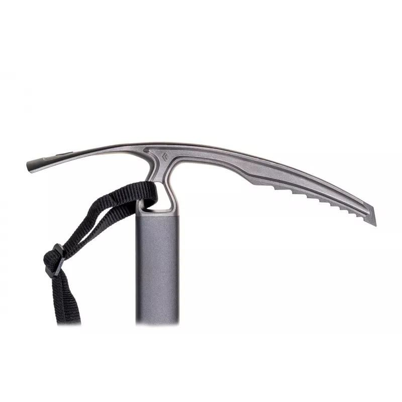 Black Diamond Raven Piolet 55 cm – cabeça em aço inoxidável, haste em alumínio, 437 g