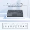 Teclado Bluetooth Blackview K1 sem fios ultra-slim 10 polegadas – bateria 280mAh, Bluetooth 3.0, compatível com Windows / Android / iOS, cinzento preto