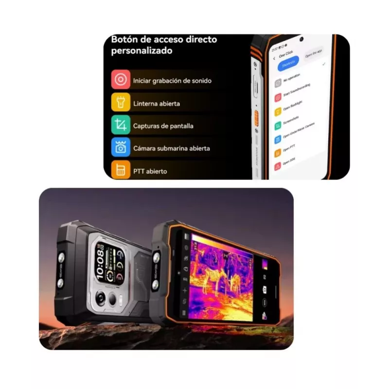 Blackview XPLORE 1 Pro 12+256 GB imagem térmica preto
