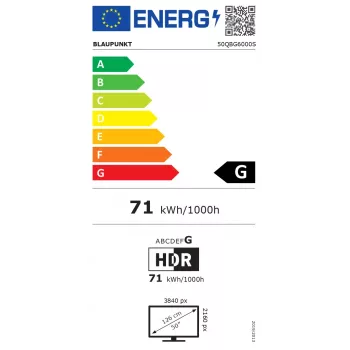 Blaupunkt 50QBG6000S 50 polegadas (126 cm) QLED 4K Ultra HD Google TV, Dolby Vision, Dolby Atmos