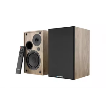 Blaupunkt BS40OK colunas de estante passivas de 2 vias, 40W RMS, 4 Ohm, castanho (par)