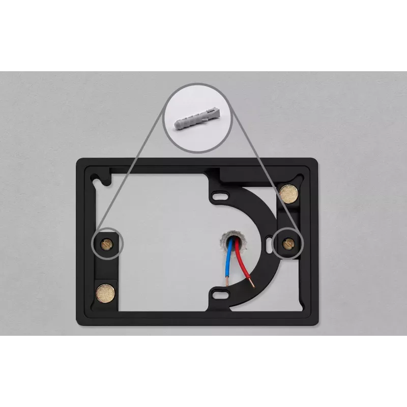 BLEBOX framePanelM Moldura de montagem em parede branca para ControlPanelM