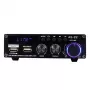 Amplificador de áudio Blitzwolf AS-22, 45 W, Bluetooth 5.0, USB + comando (preto)