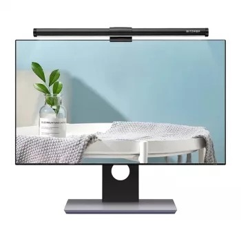 BlitzWolf BW-CML2 Luz de monitor de ar com sensor de CO2, TVOC, temperatura e humidade – Barra LED regulável, 2700-6500K, CRI Ra95, USB-C