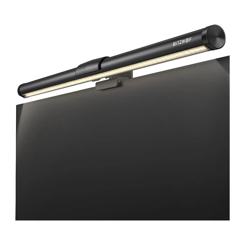 BlitzWolf BW-CML2 Luz de monitor de ar com sensor de CO2, TVOC, temperatura e humidade – Barra LED regulável, 2700-6500K, CRI Ra95, USB-C