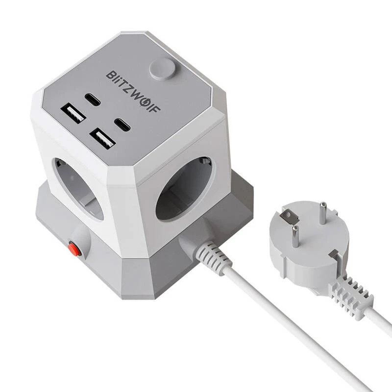 BlitzWolf BW-EC1 Extensor 4xAC 2xUSB-A 2xUSB-C