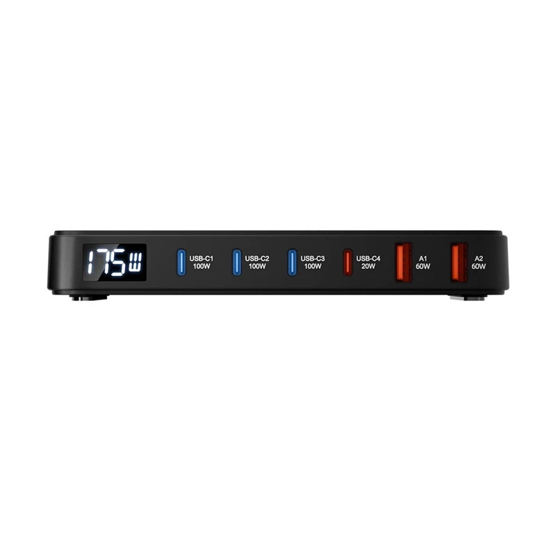 Blitzwolf BW-S30 Estação de Carregamento 6-em-1 4xUSB-C + 2xUSB 175W