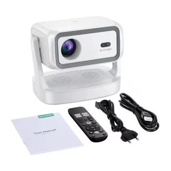 Blitzwolf BW-V12 Projetor LCD Full HD (1080p), 600 lúmenes ANSI, projetor inteligente Android 9.0