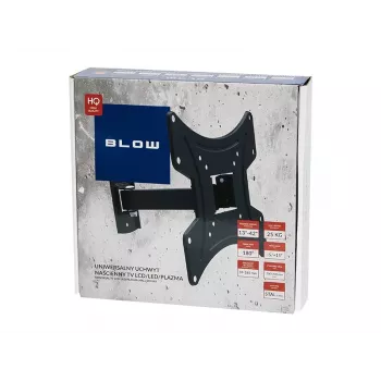 BLOW 76-863# suporte de parede fixo para TV para ecrãs de 42 polegadas, VESA até 200x200, 25 kg, preto
