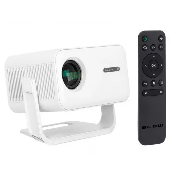 Projetor portátil BLOW AndroidTV FullHD MaxView branco