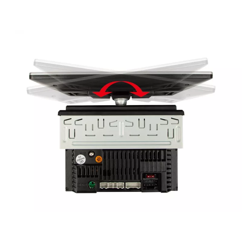 Autorrádio BLOW CP01 1DIN 10,1 polegadas Android 10 com ecrã rotativo, CarPlay e Android Auto sem fios, GPS, Wi-Fi, Bluetooth