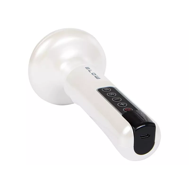 BLOW CUPPING PRO Aparelho de massagem anticelulite com ventosas chinesas, 12 níveis de sucção e calor, terapia de luz vermelha, recarregável