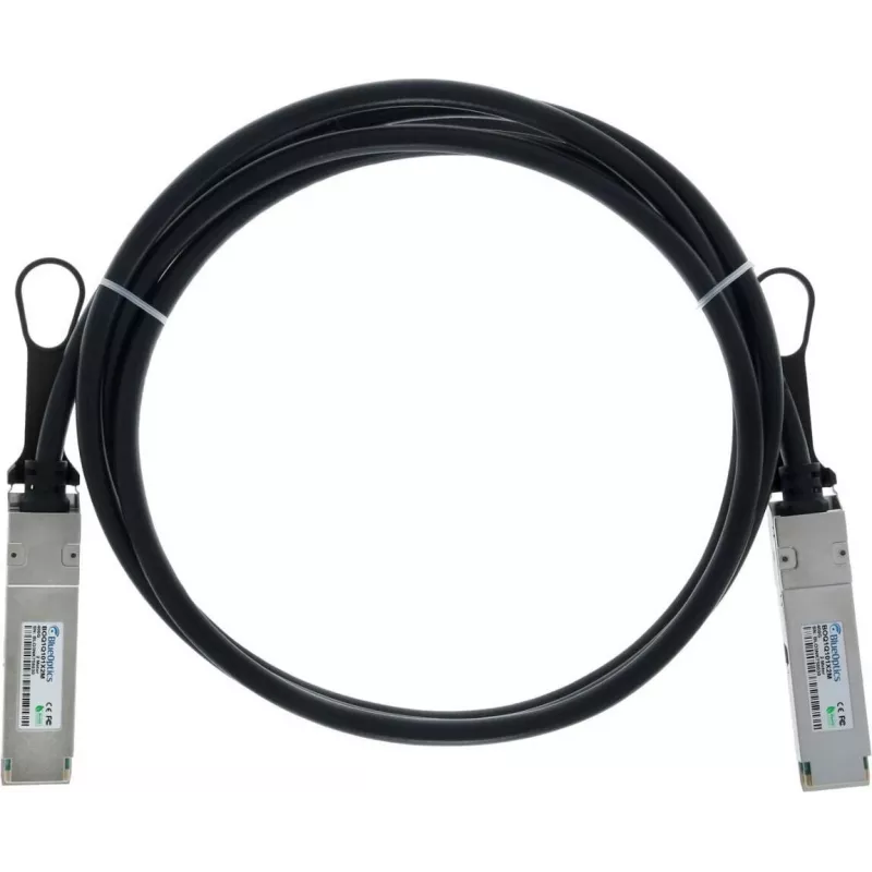 BLUELAN 400G QSFP112 cabo de cobre de ligação direta, 1m, compatível com Supermicro CBL-NTWK-0912-QSFP-1 CBL-NTWK-0912-QSFP-1-BL