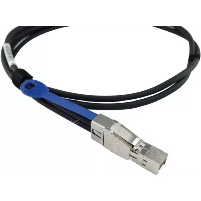 BLUEOPTICS Cabo híbrido MiniSAS BlueLAN compatível com HPE 716189-B21, 4x Mini-SAS (SFF-8088) para 4x Mini-SAS HD (SFF-8644), AWG30, 1 metro (716189-B21-BL)