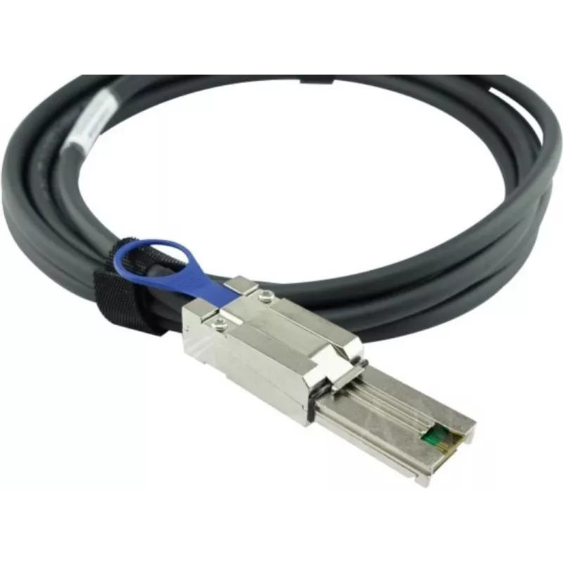 BLUEOPTICS Cabo híbrido MiniSAS BlueLAN compatível com HPE 716189-B21, 4x Mini-SAS (SFF-8088) para 4x Mini-SAS HD (SFF-8644), AWG30, 1 metro (716189-B21-BL)