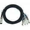 Cabo breakout direct attach BlueOptics MCP7F00-A002R30N compatível com BlueLAN QSFP28 para 4x SFP28, 2m, passivo, AWG26