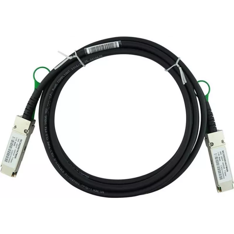 BlueOptics QSFP-H40G-CU5M Cabo de cobre de ligação direta QSFP 40G compatível com Cisco, 5m, 28AWG