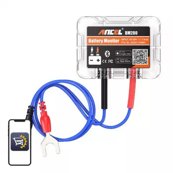 Testador de bateria Bluetooth ANCEL BM200 6-20V DC