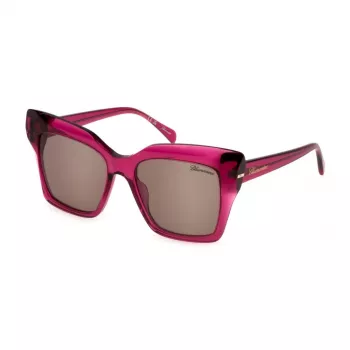 Óculos de sol de mulher Blumarine SBM832S5401BV borboleta acetato preto cinzento degradê UV400