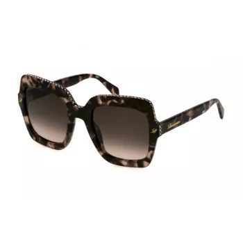 BLUMARINE Óculos de sol de mulher SBM836S5301GQ - armação oversized square butterfly, lente cinzenta degradê, proteção UV400