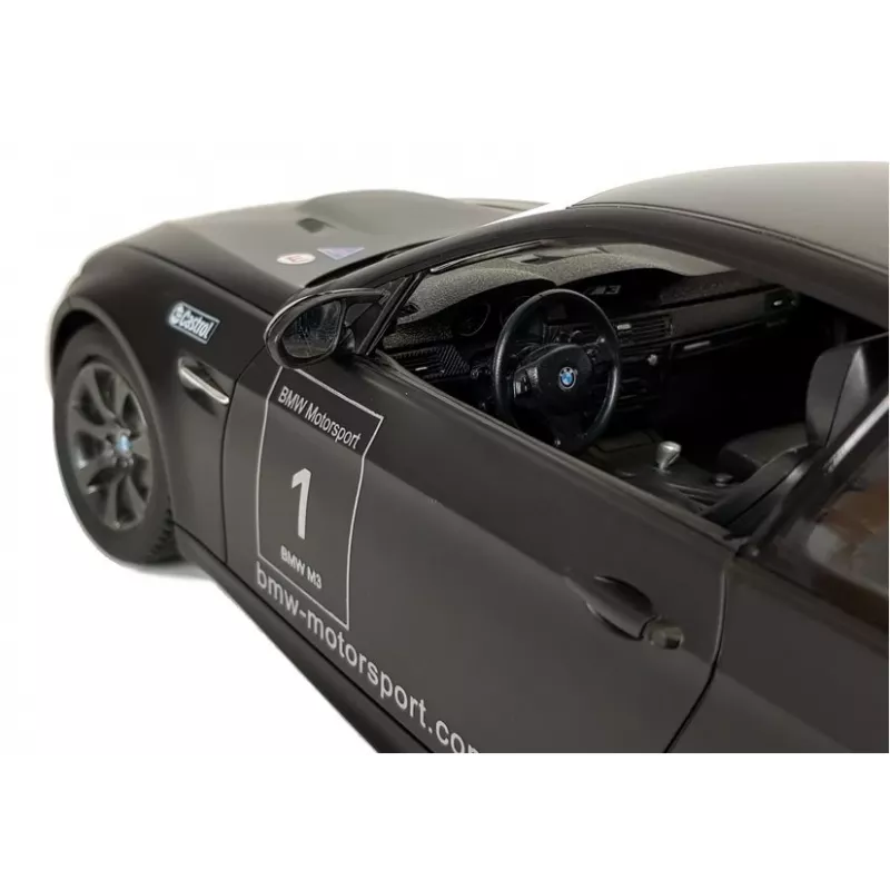 Carro desportivo de controlo remoto BMW M3 RC Rastar preto 1:14