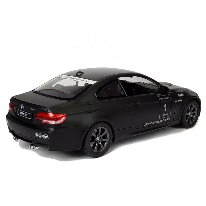 Carro desportivo de controlo remoto BMW M3 RC Rastar preto 1:14