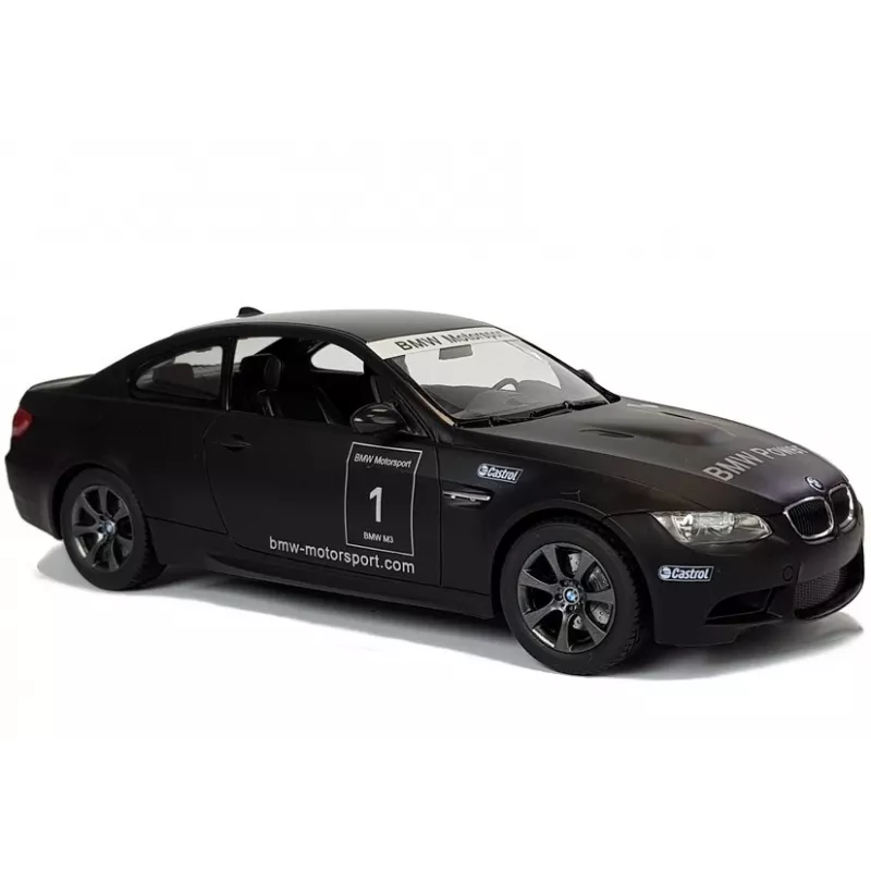 Carro desportivo de controlo remoto BMW M3 RC Rastar preto 1:14