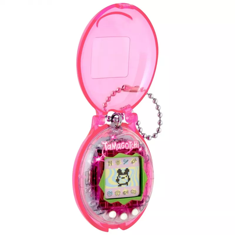 Tamagotchi Original Virtual Pet BND com capa protetora - rosa