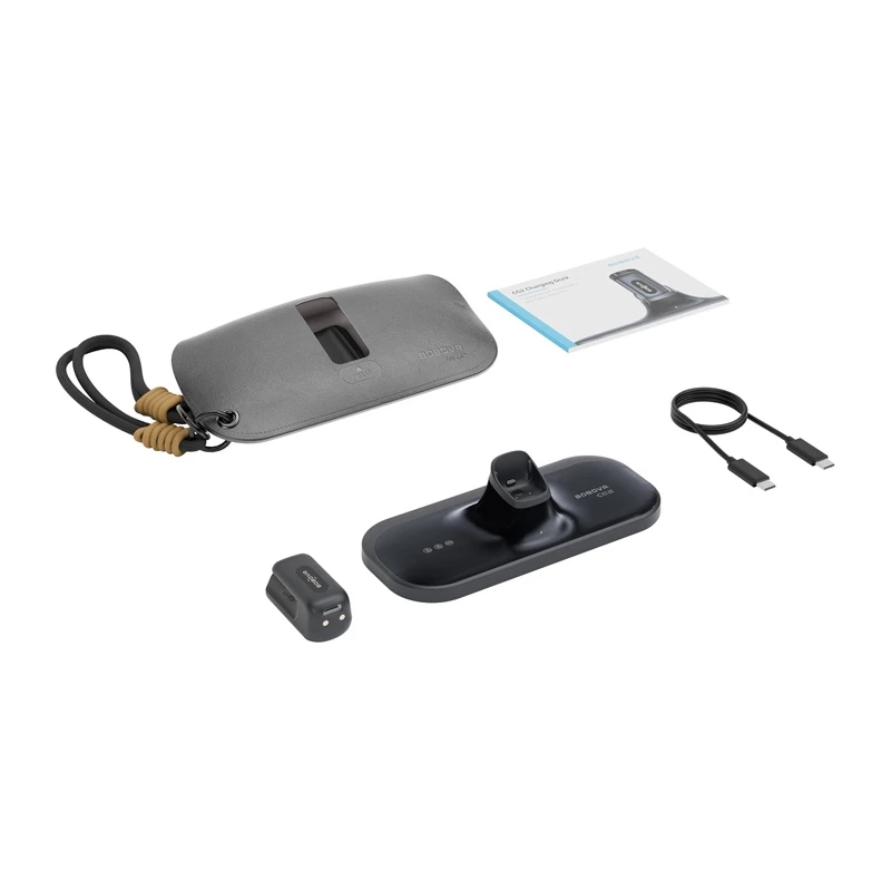 BoboVR CG2 estação de carregamento para headsets VR – dock magnético 3 em 1 com clipe de 350 mAh e estojo de viagem, preto