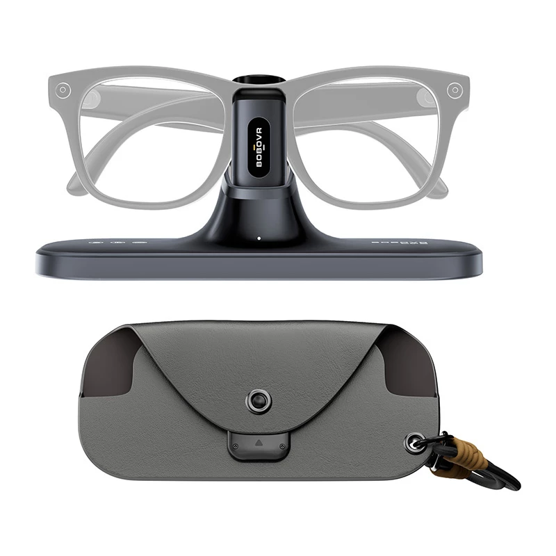 BoboVR CG2 estação de carregamento para headsets VR – dock magnético 3 em 1 com clipe de 350 mAh e estojo de viagem, preto