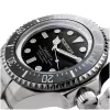 Relógio de quartzo analógico de homem BOBROFF BF001 44mm bracelete de couro preto