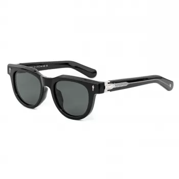 BOBROFF BFG0011-C1 Óculos de sol unissexo - Armação clássica de plástico de aro completo com proteção UV400