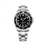 BOBROFF MAN BF0001J1 relógio analógico de quartzo 44mm mostrador preto bracelete de pele