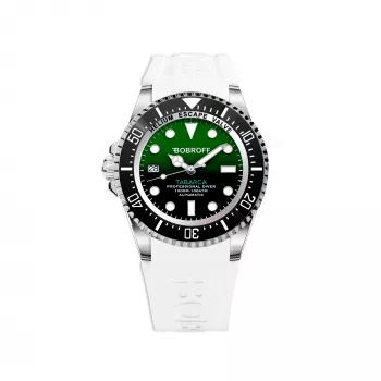 BOBROFF MAN BF0002i-BFSTB 44mm relógio analógico de quartzo pele preta