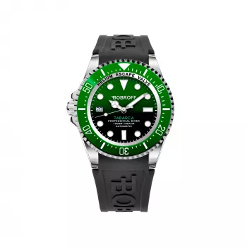 BOBROFF MAN BF0002ibvBFS relógio analógico de quartzo 42mm mostrador preto bracelete de pele