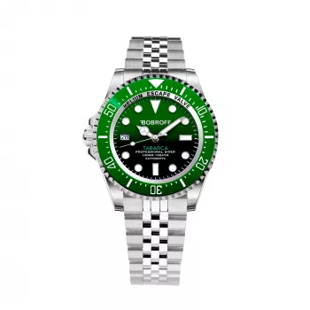 BOBROFF MAN BF0002ibvBFST Relógio analógico de quartzo 42mm - Bracelete de aço inoxidável