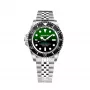BOBROFF MAN BF0002iJ 42mm relógio analógico de quartzo com mostrador preto e bracelete de pele preta