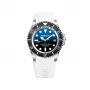 Relógio analógico de quartzo BOBROFF MAN BF0003-BFSTB 42mm Aço inoxidável Pele preto