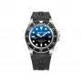 BOBROFF MAN BF0003-BFSTN relógio analógico de quartzo 42mm mostrador azul bracelete de pele castanha