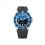 BOBROFF MAN BF0003baBFSTN relógio analógico de quartzo 42mm aço inoxidável mostrador preto bracelete de pele