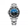 Relógio de pulso analógico de quartzo BOBROFF MAN BF0003i 42mm com bracelete de pele preta