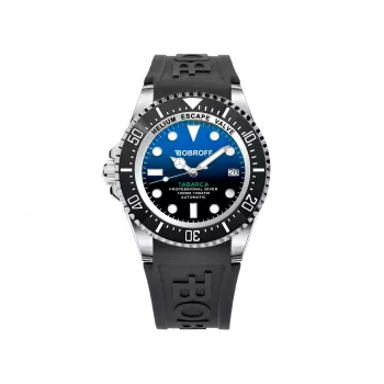 BOBROFF MAN BF0003i-BFSTN 44mm relógio de quartzo analógico homem aço inoxidável