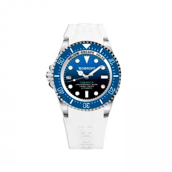 Relógio de pulso de homem BOBROFF MAN BF0003ibaBF 42mm analógico de quartzo - mostrador preto, bracelete de couro