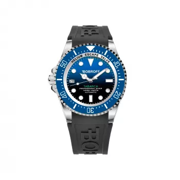 BOBROFF MAN BF0003ibaBFS 42mm relógio analógico de quartzo com bracelete de pele preta