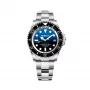 Relógio analógico de quartzo de homem BOBROFF BF0003J1 44mm mostrador preto bracelete de pele